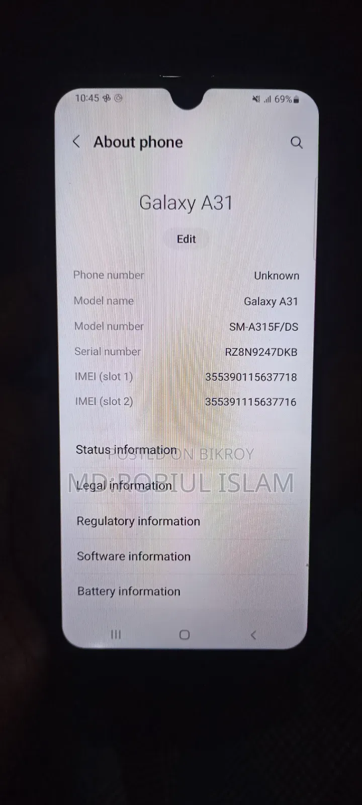 Samsung Galaxy A31 128 GB