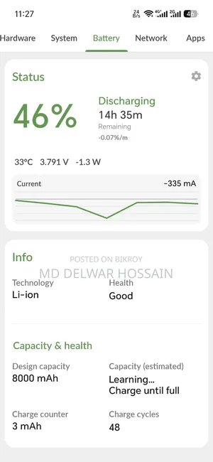 অনার ৫০০ ৫১২ জিবি নীল