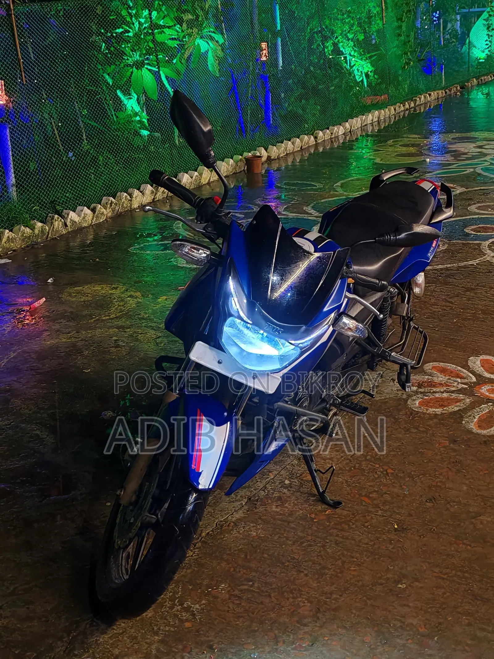 টিভিএস আপাচি আরটিআর ১৬০ ২ভি এবিএস ২০২২ নীল