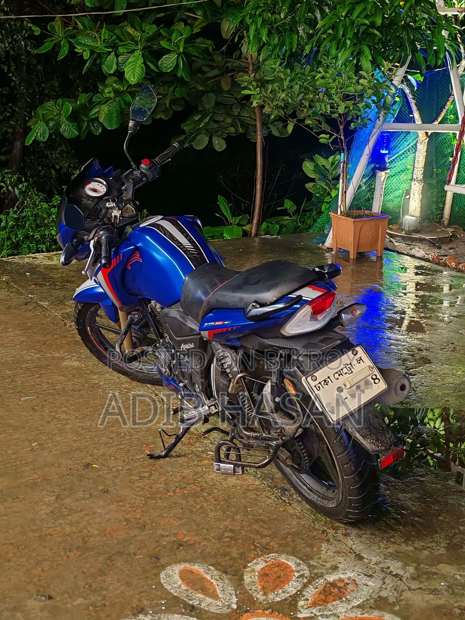 টিভিএস আপাচি আরটিআর ১৬০ ২ভি এবিএস ২০২২ নীল
