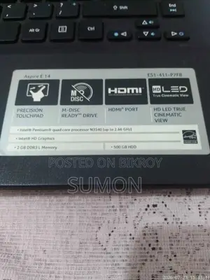 Laptop Acer Aspire ES1-411 4GB Intel Pentium HDD 500GB