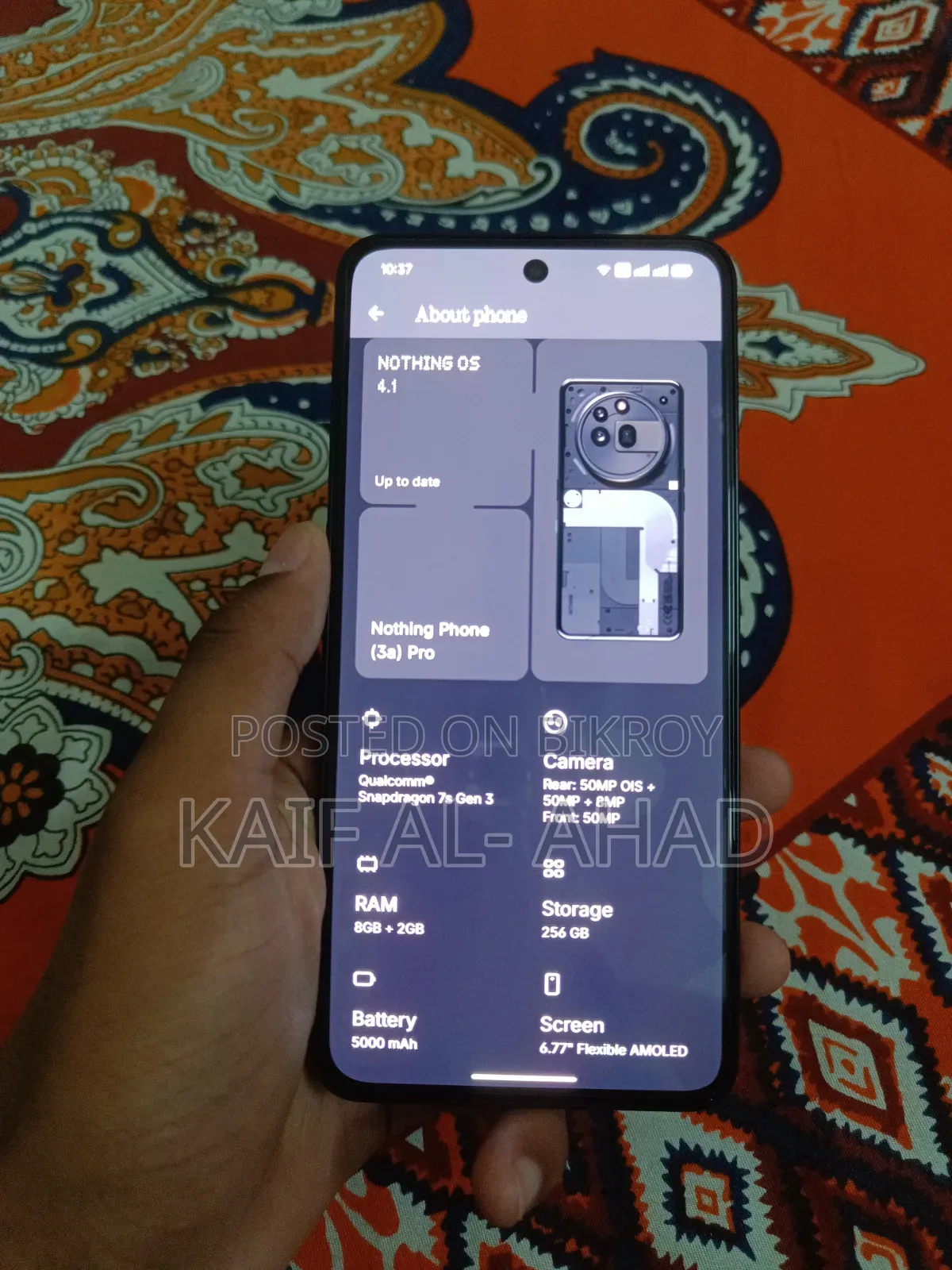 Nothing Phone 3a Pro 256 GB Black