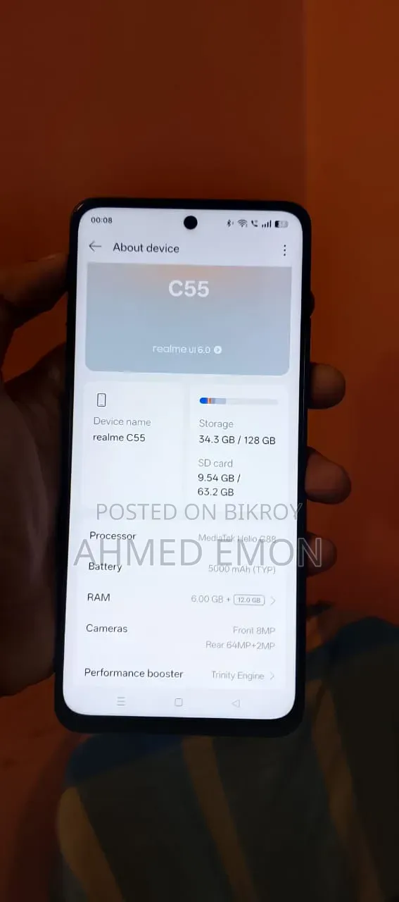 Realme C55 128 GB Black