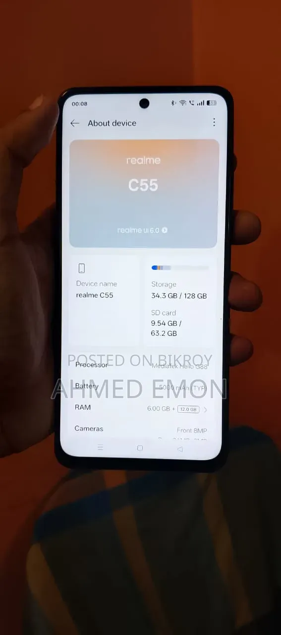 Realme C55 128 GB Black