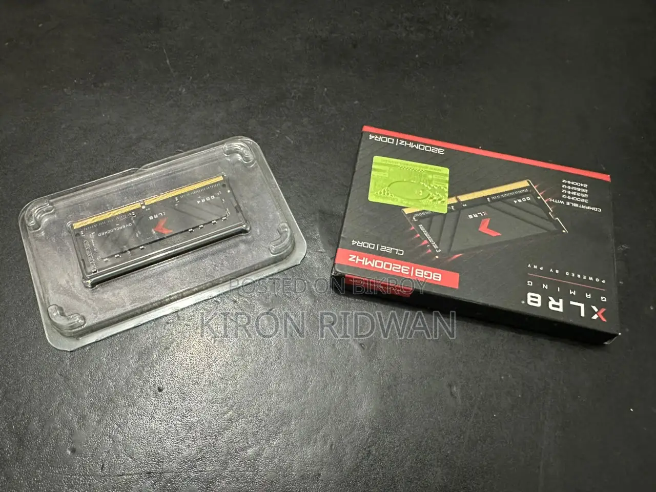 PNY XLR8 গেমিং ৮জিবি ডিডিআর৪ ৩২০০০ মেগাহার্টজ ল্যাপটপ র‍্যাম