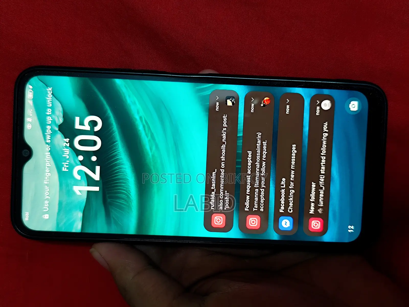 Honor X6C 256 জিবি কালো