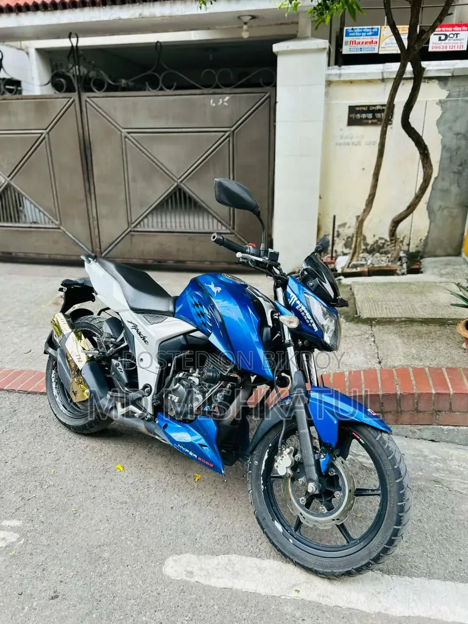 TVS Apache RTR 160 4V 2020 Blue