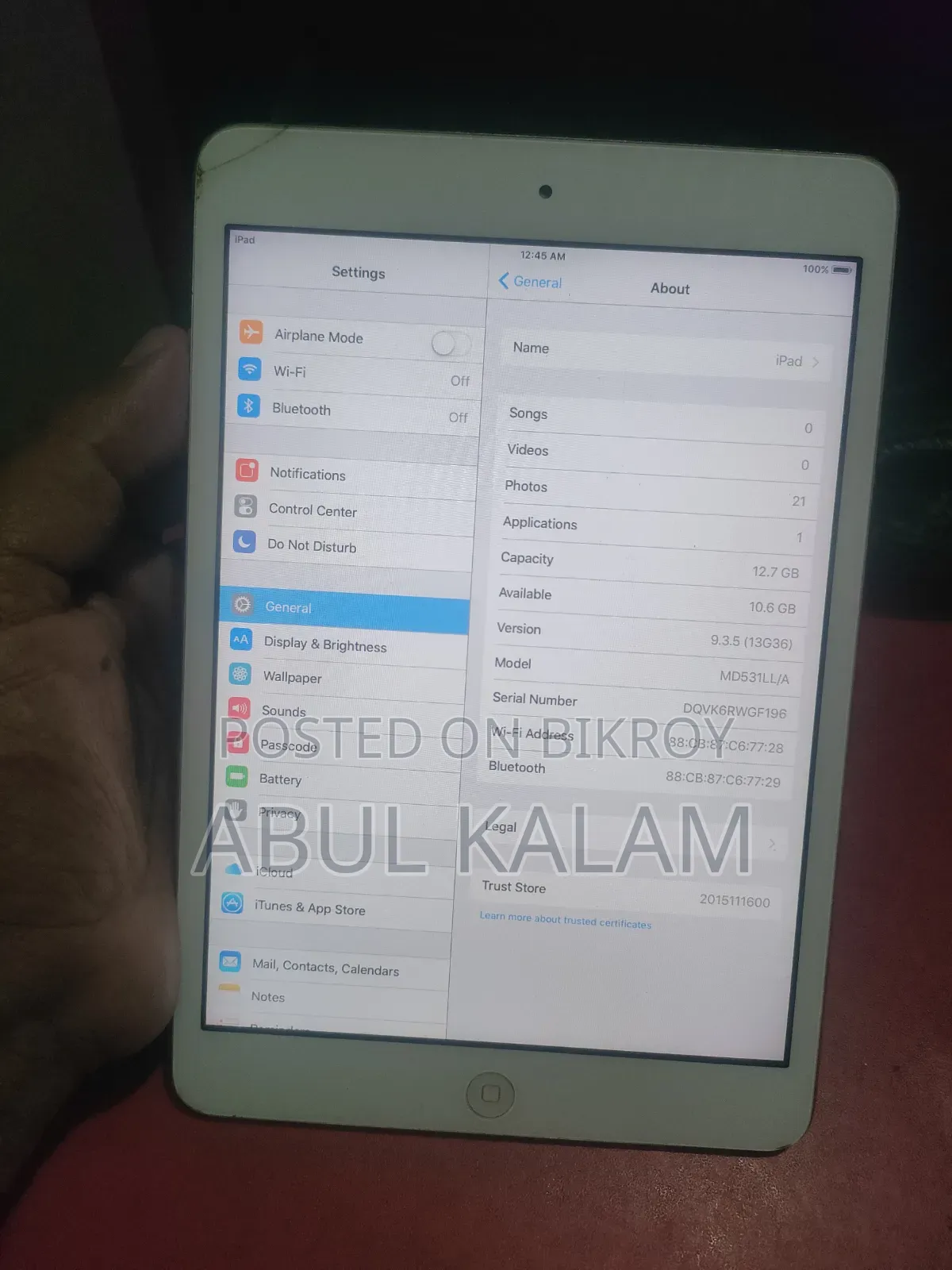 Apple iPad mini 1 16 GB White