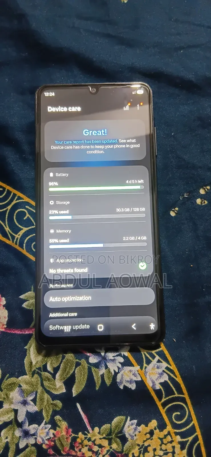 স্যামসাং গ্যালাক্সি এ০৬ ১২৮ জিবি গ্রে