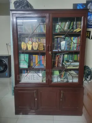 Wooden Showcase Fresh Condition Segun Wood