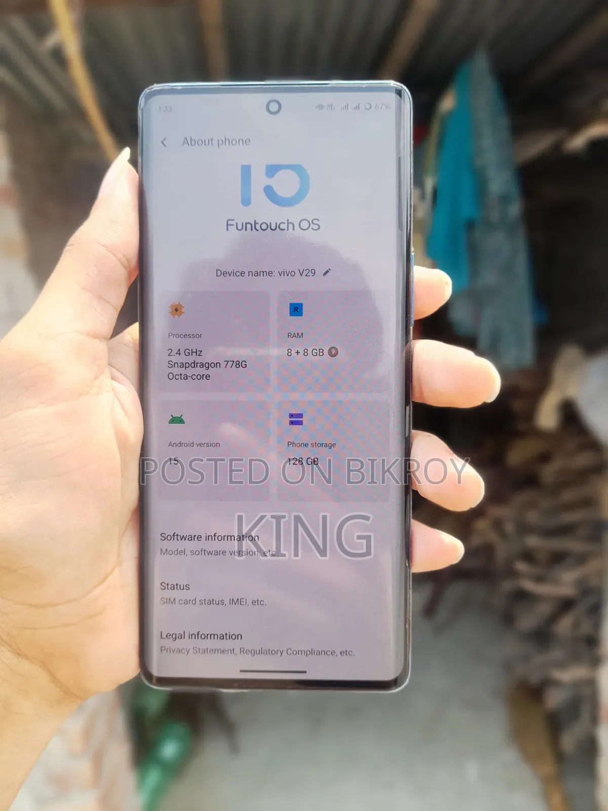 Vivo V29 5G 128 GB