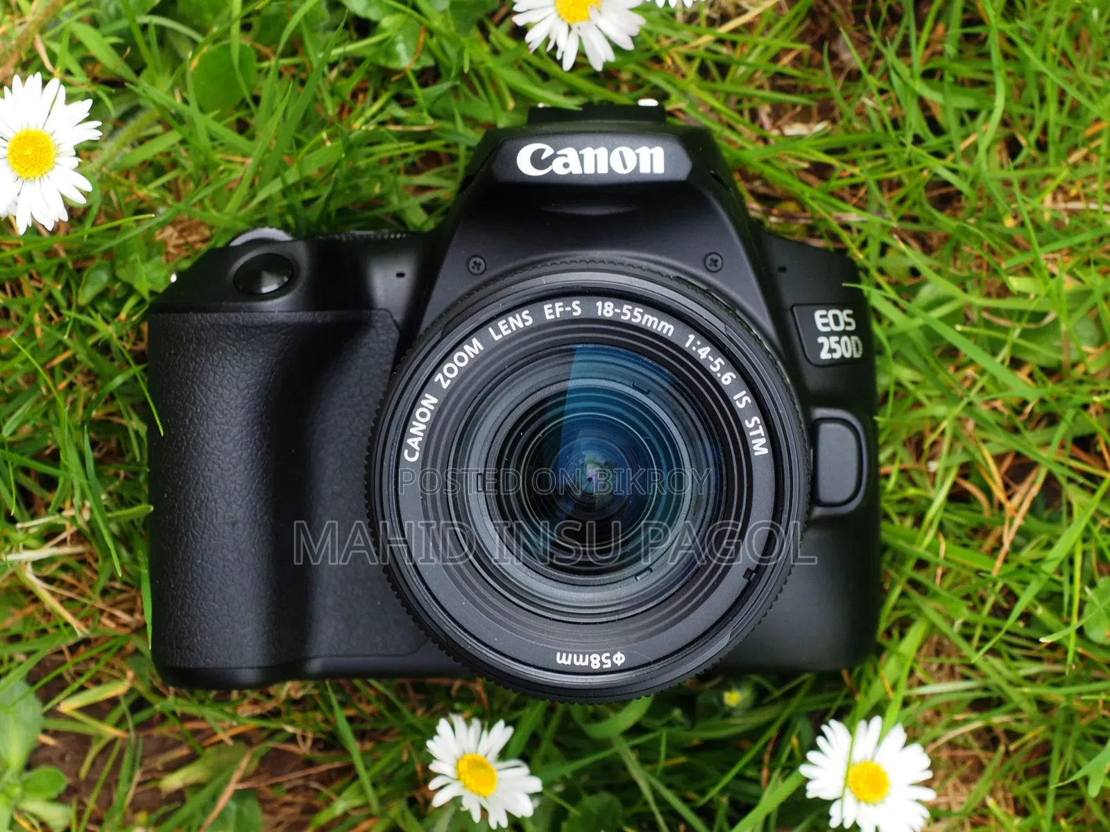Canon EOS 250D Full Setup for Sale – 50mm Lens + 2 Batteries