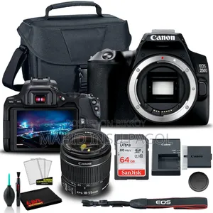 Canon EOS 250D Full Setup for Sale – 50mm Lens + 2 Batteries