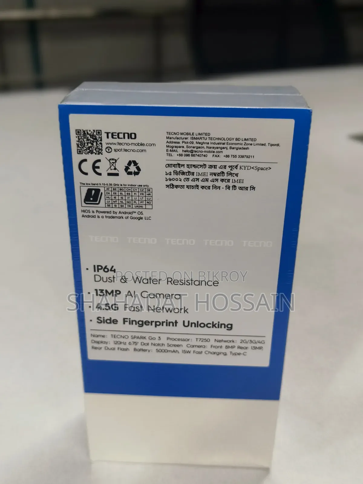 New Tecno Spark Go 64 GB Black
