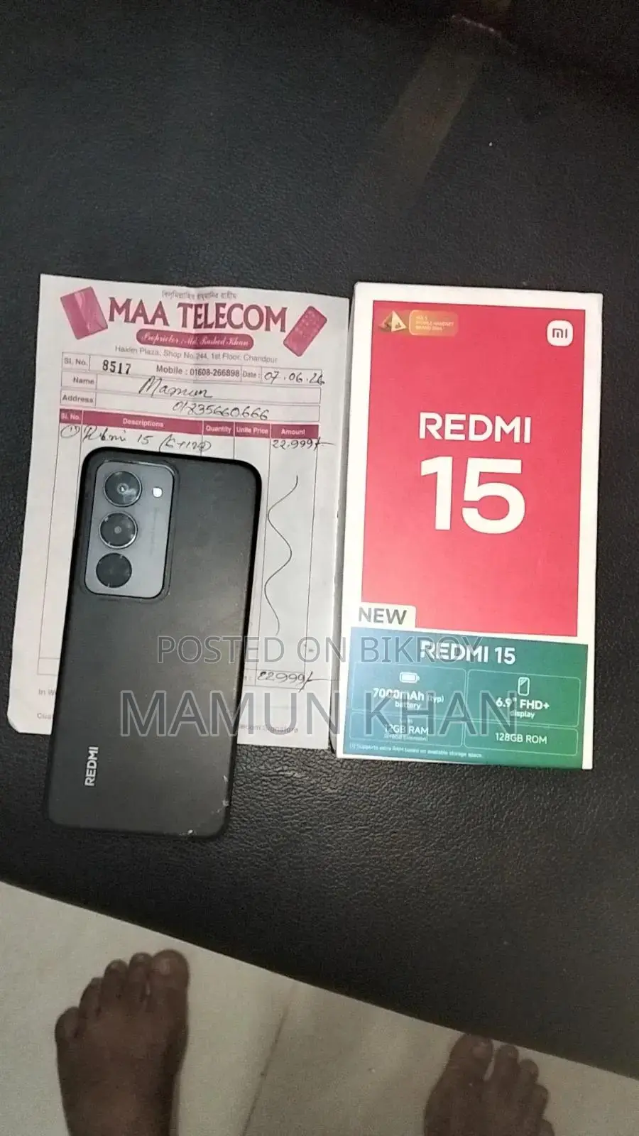 Xiaomi Redmi 15 128 GB Black