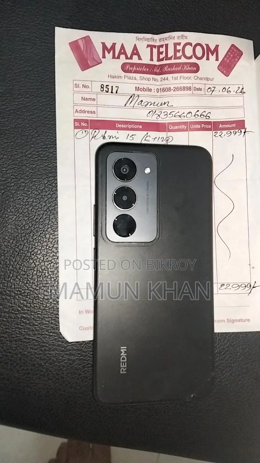 Xiaomi Redmi 15 128 GB Black