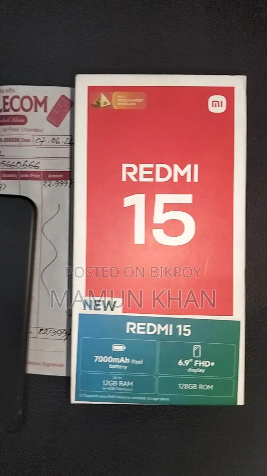 Xiaomi Redmi 15 128 GB Black