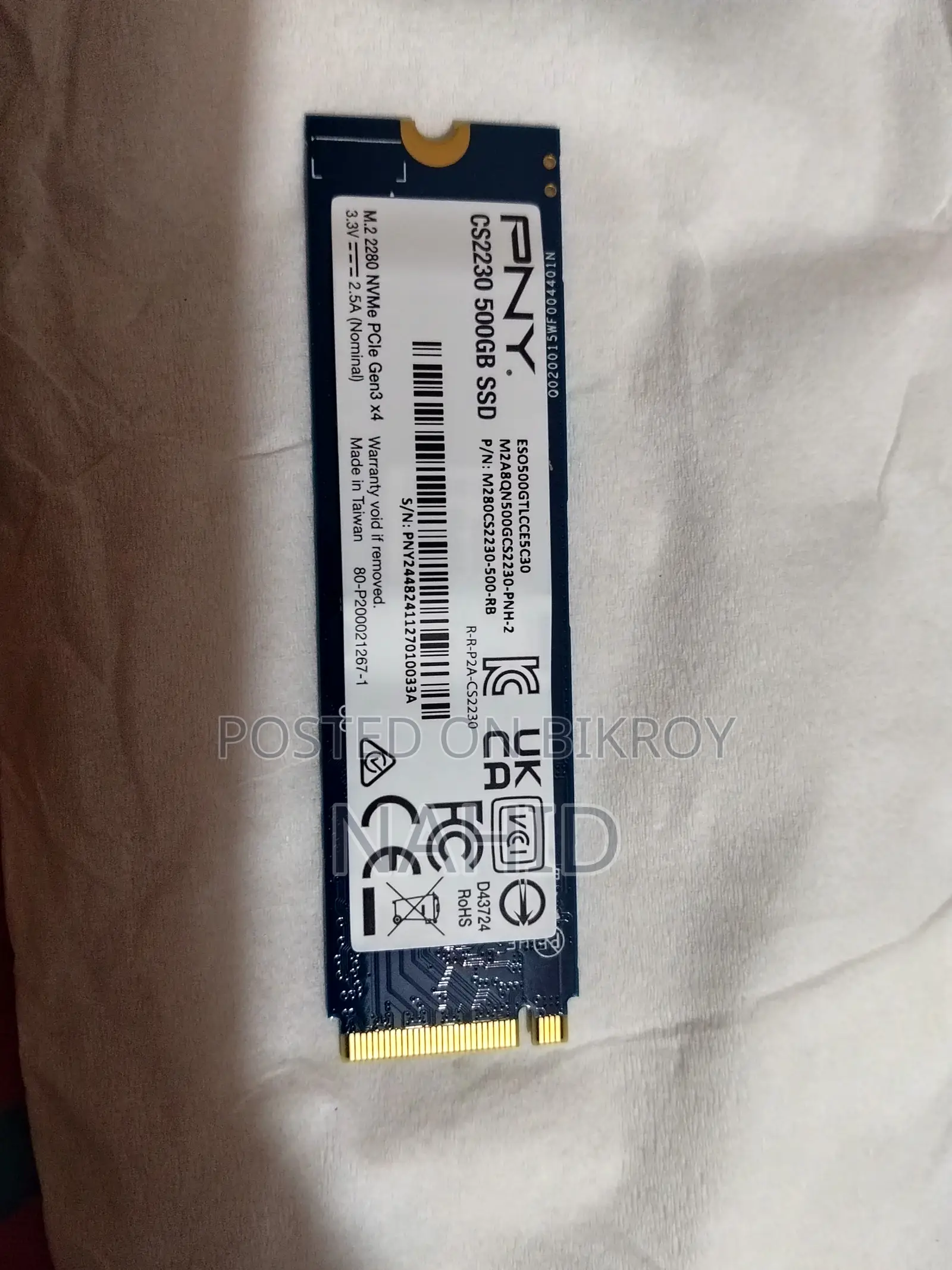 PNY SSD M.2 NVMe 500GB