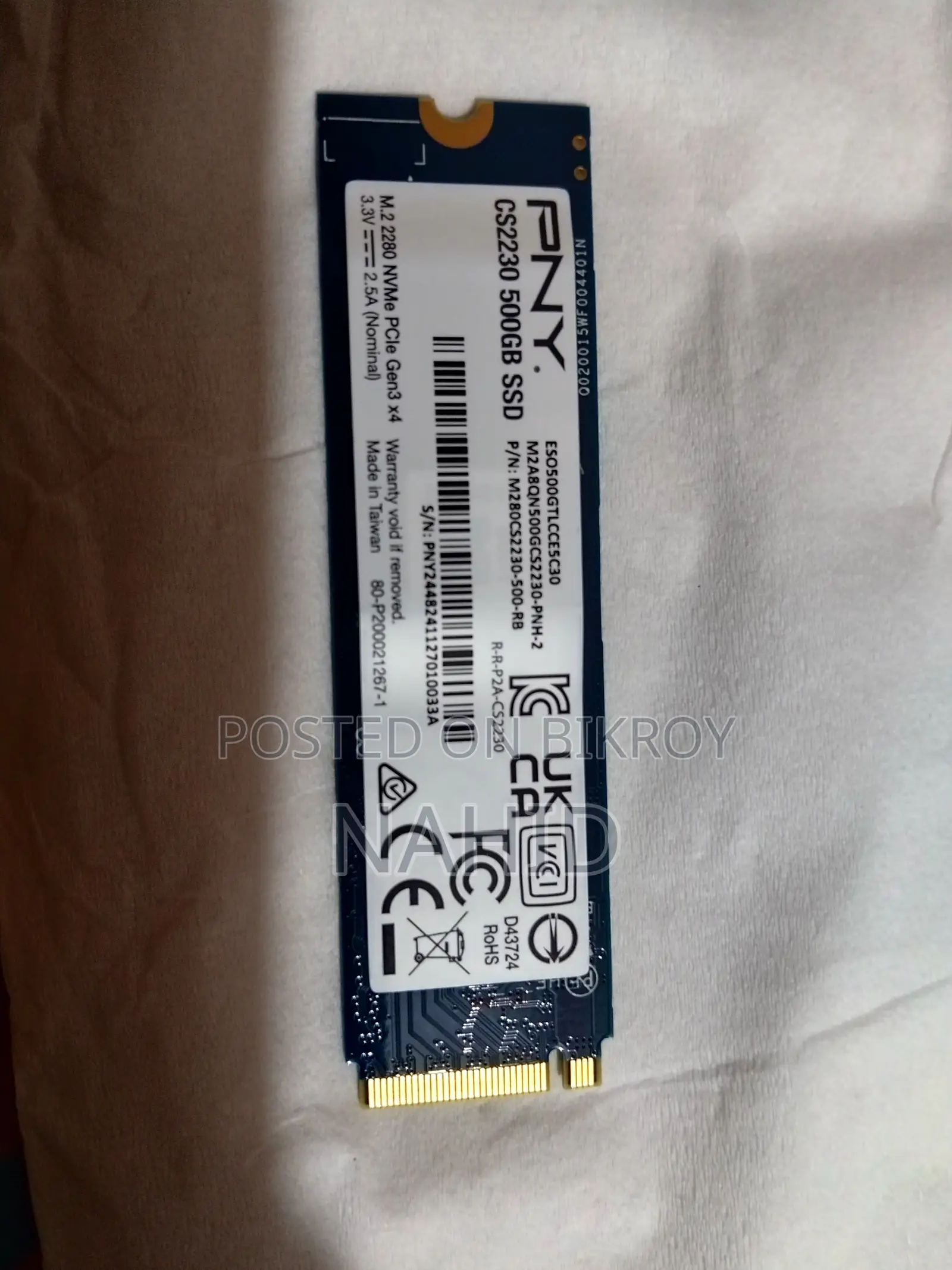 PNY SSD M.2 NVMe 500GB