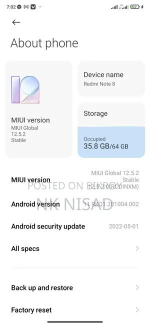 Xiaomi Redmi Note 8 64 GB Black