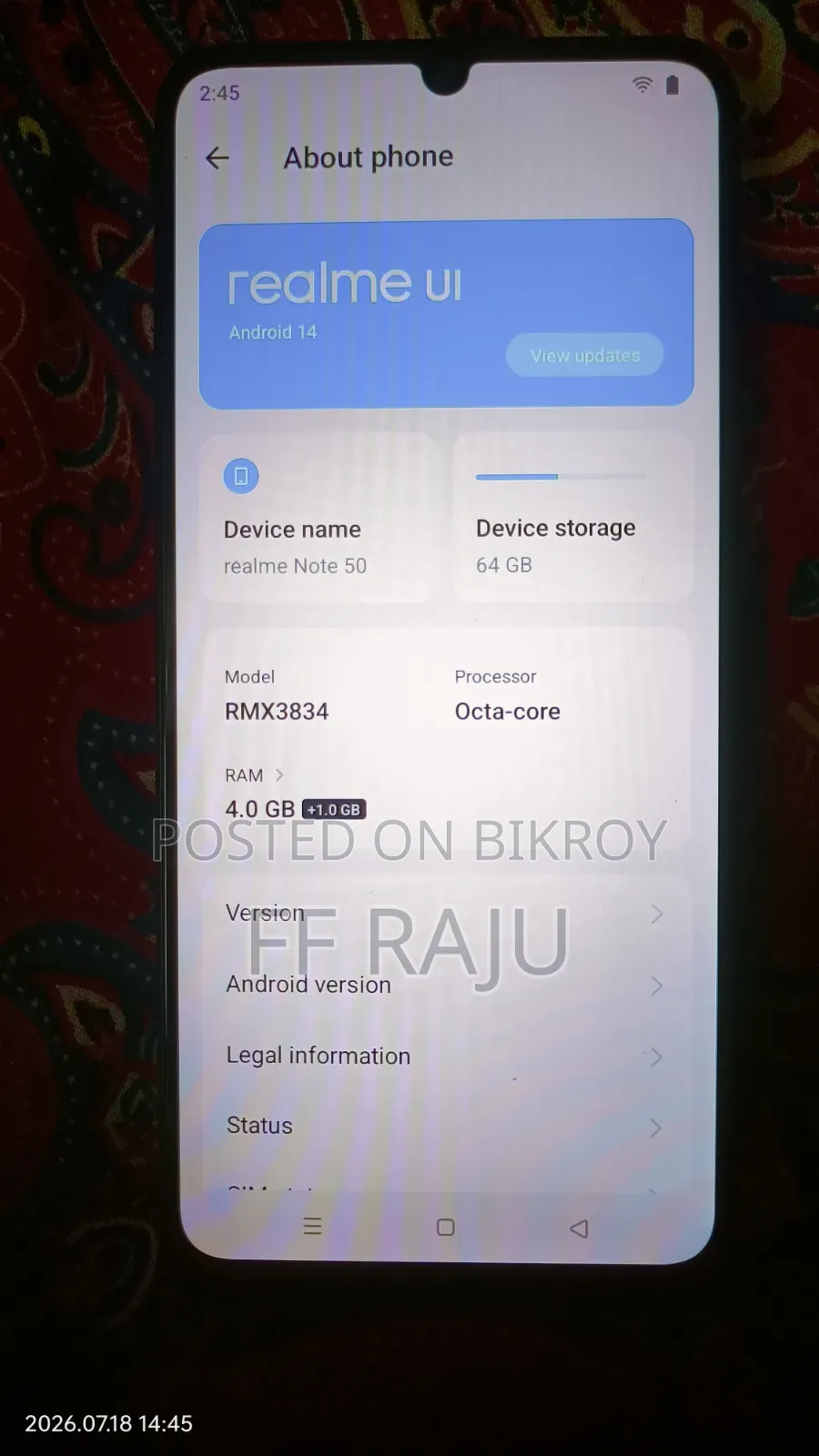 New Realme Narzo 50 64 GB Orange