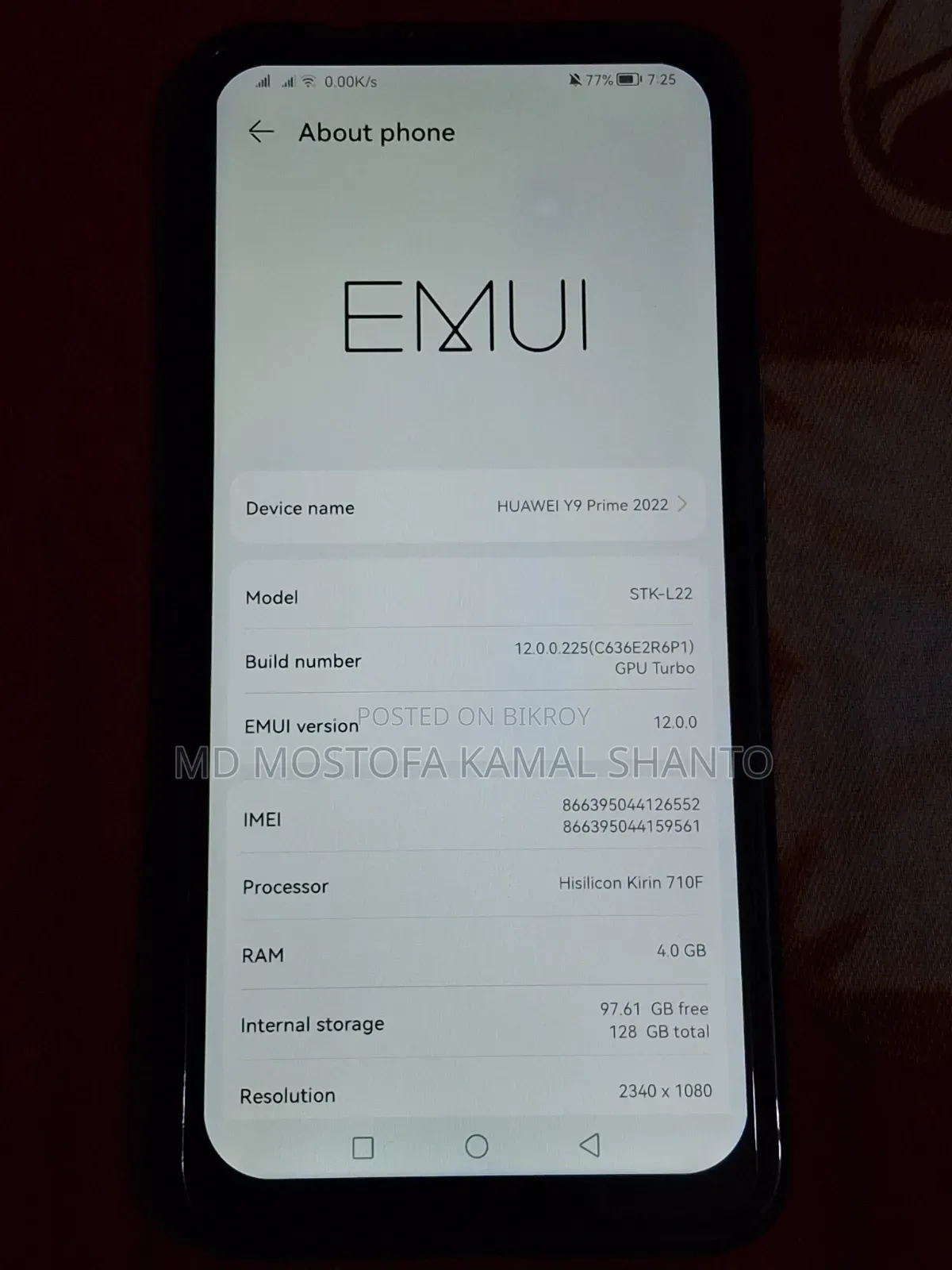 Huawei Y9 Prime 2019 128 GB Blue