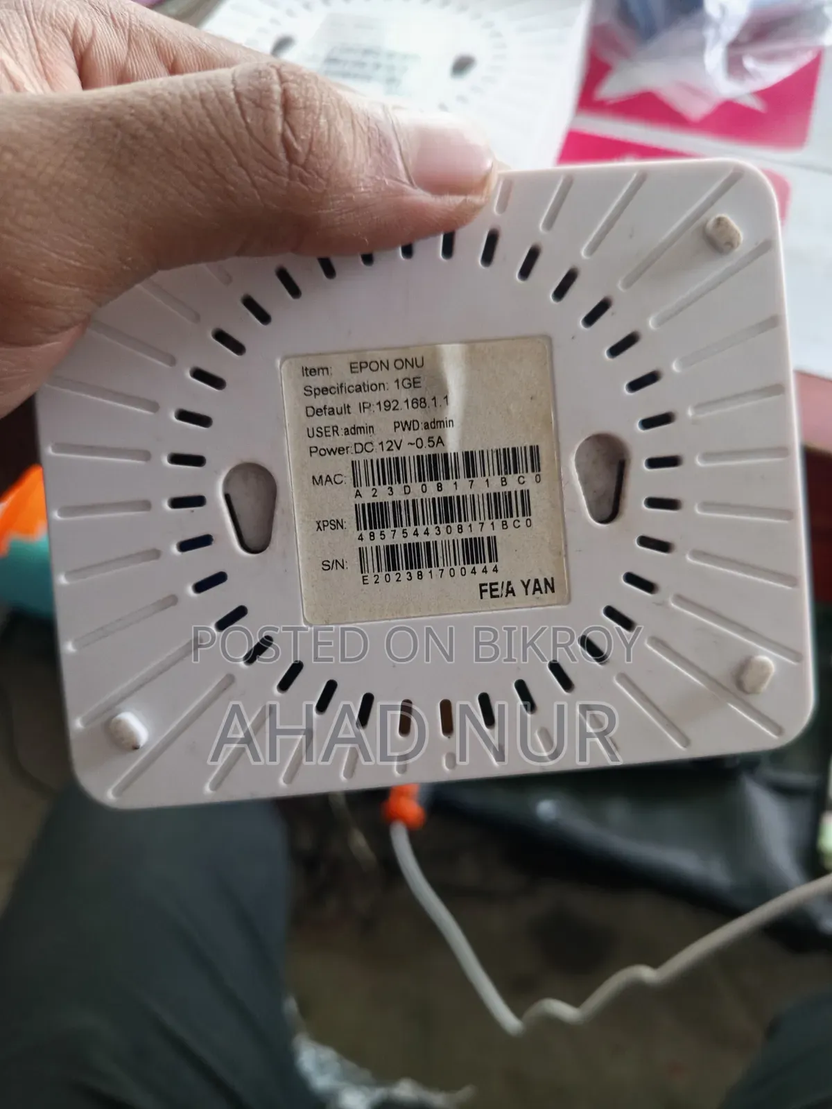 Xpon Epon Onu Sell