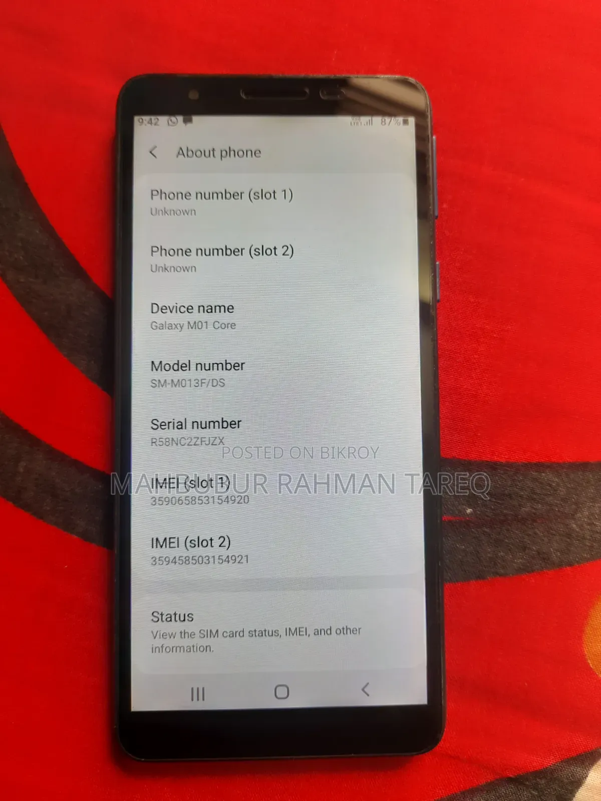 Samsung Galaxy M01 Core 32 GB Blue