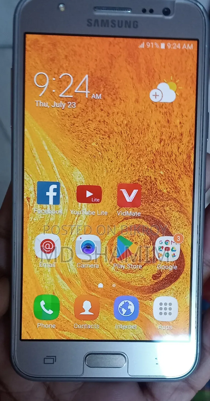 Samsung Galaxy J5 8 GB Gold