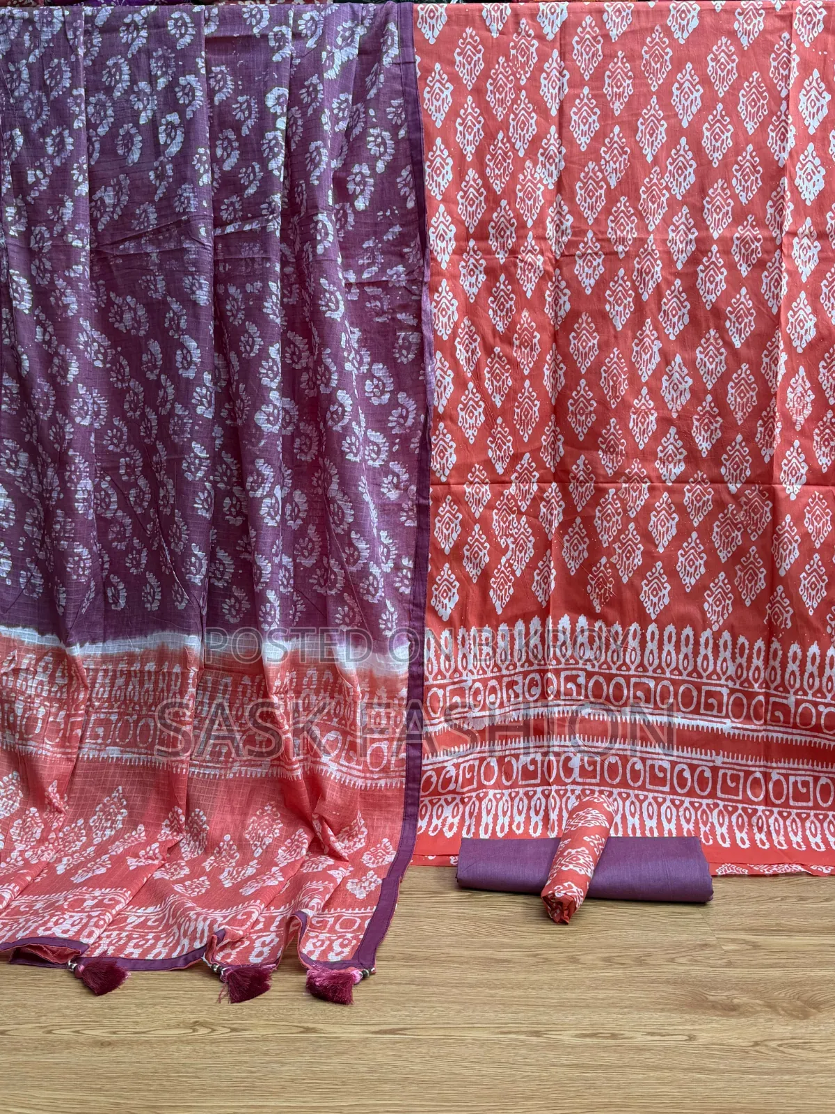 Mom Batik Tie-Dye Cotton 3piece
