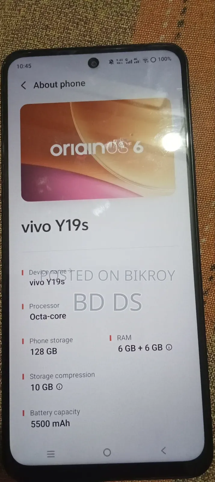 Vivo Y19s 128 GB Blue