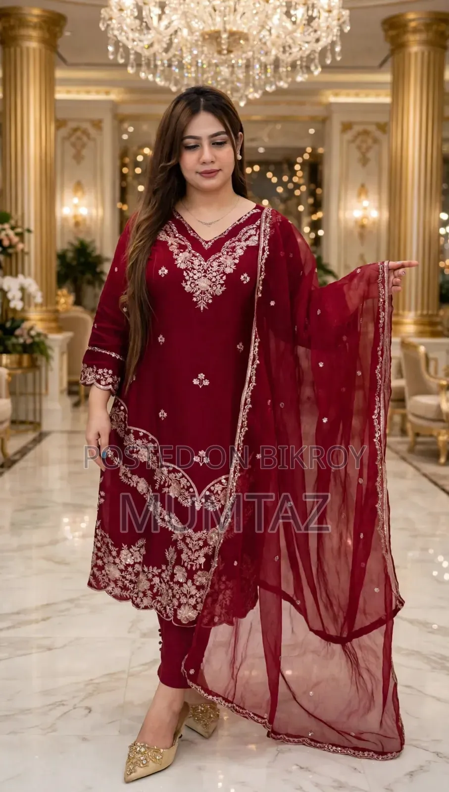 Embroidery Three Piece