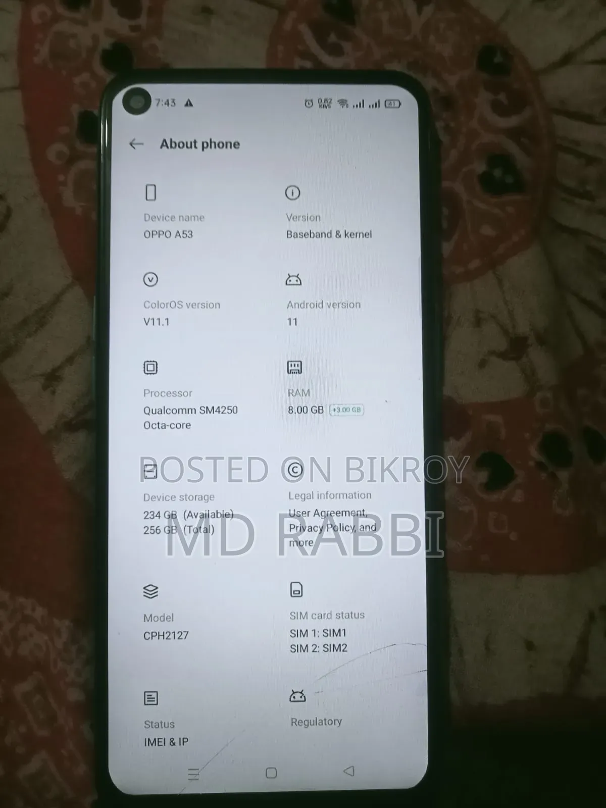Oppo A53 128 GB Blue