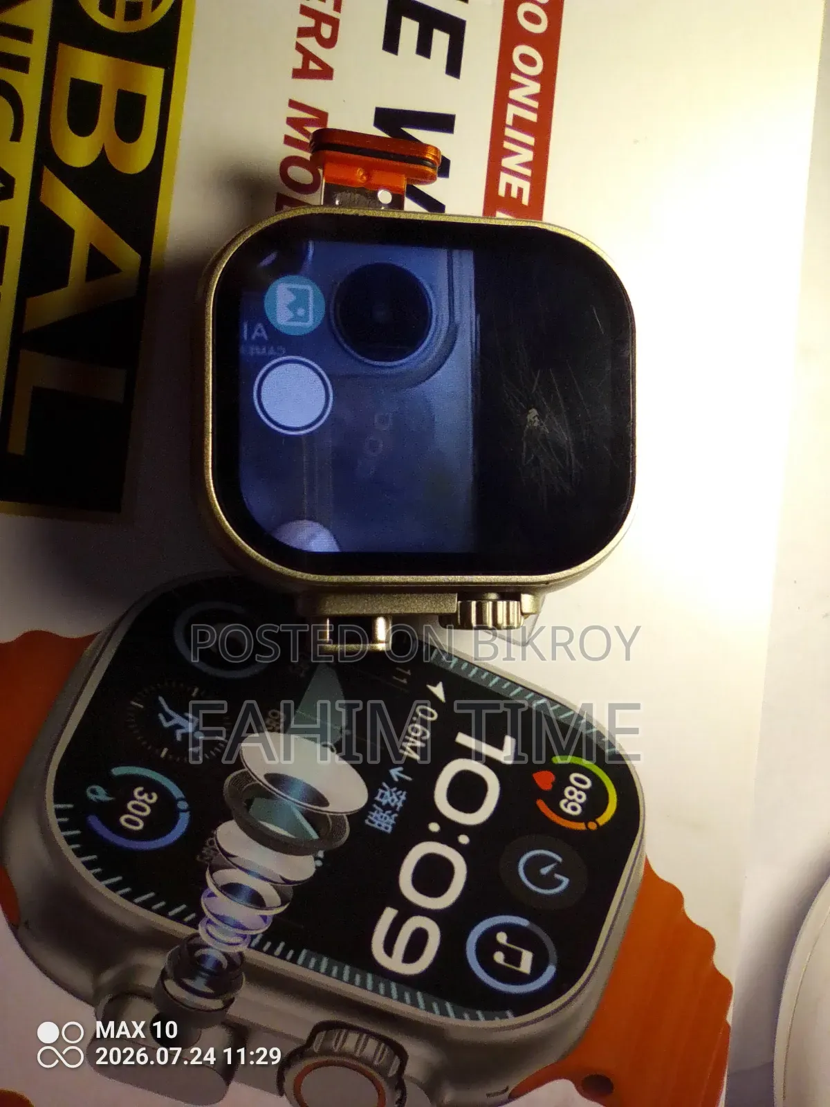 🔥Brand New BW9 Pro Smart Watch (Online Edition) SIM+Camera Support 📸