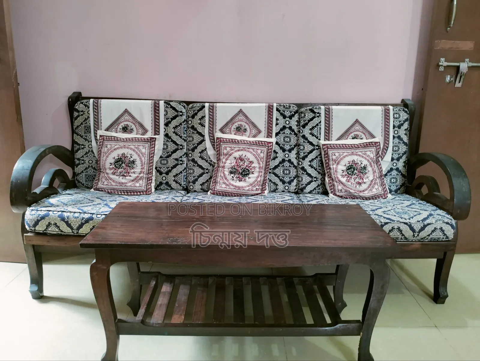 Sofa with tea table will be sold.
