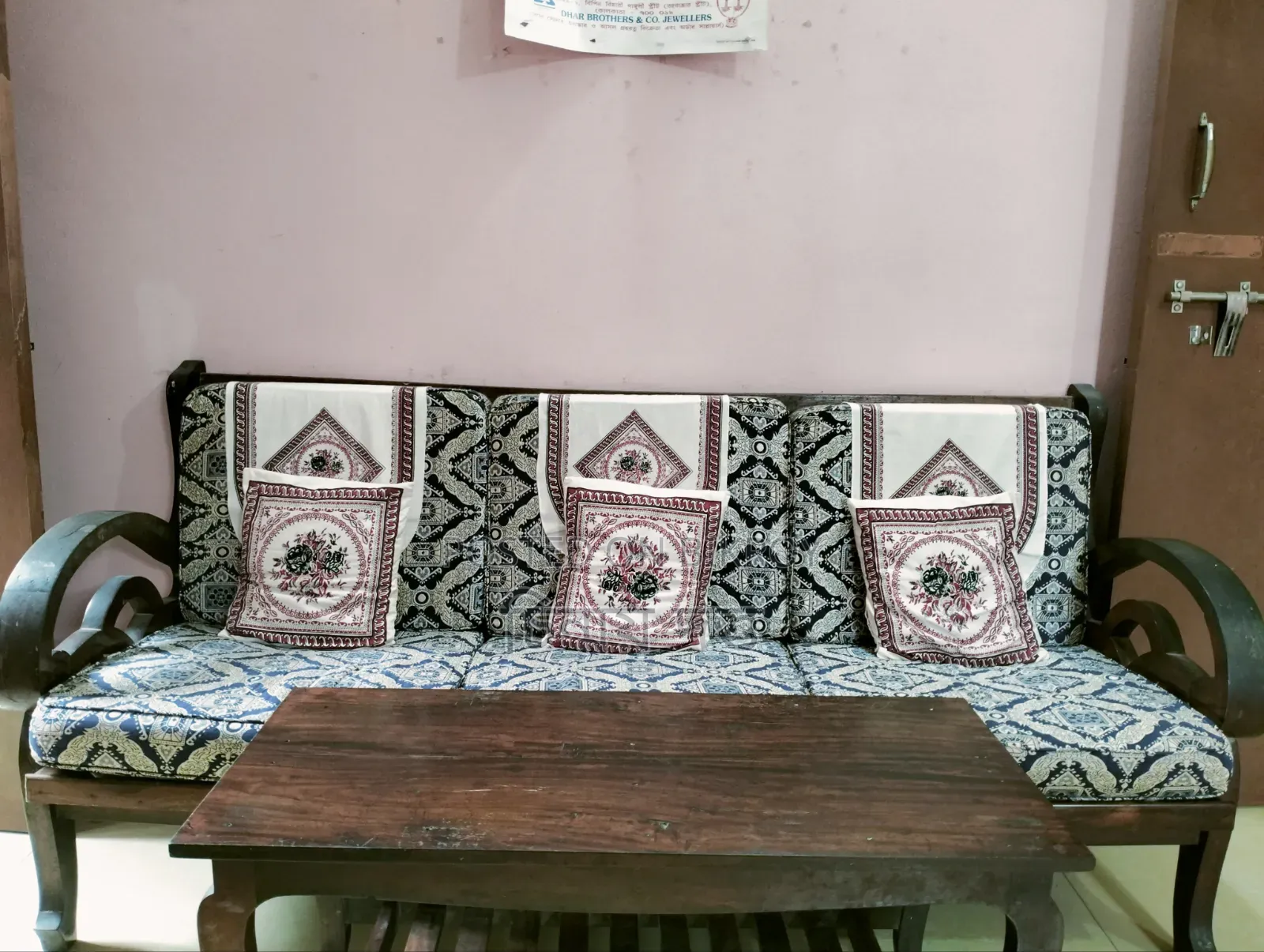 Sofa with tea table will be sold.