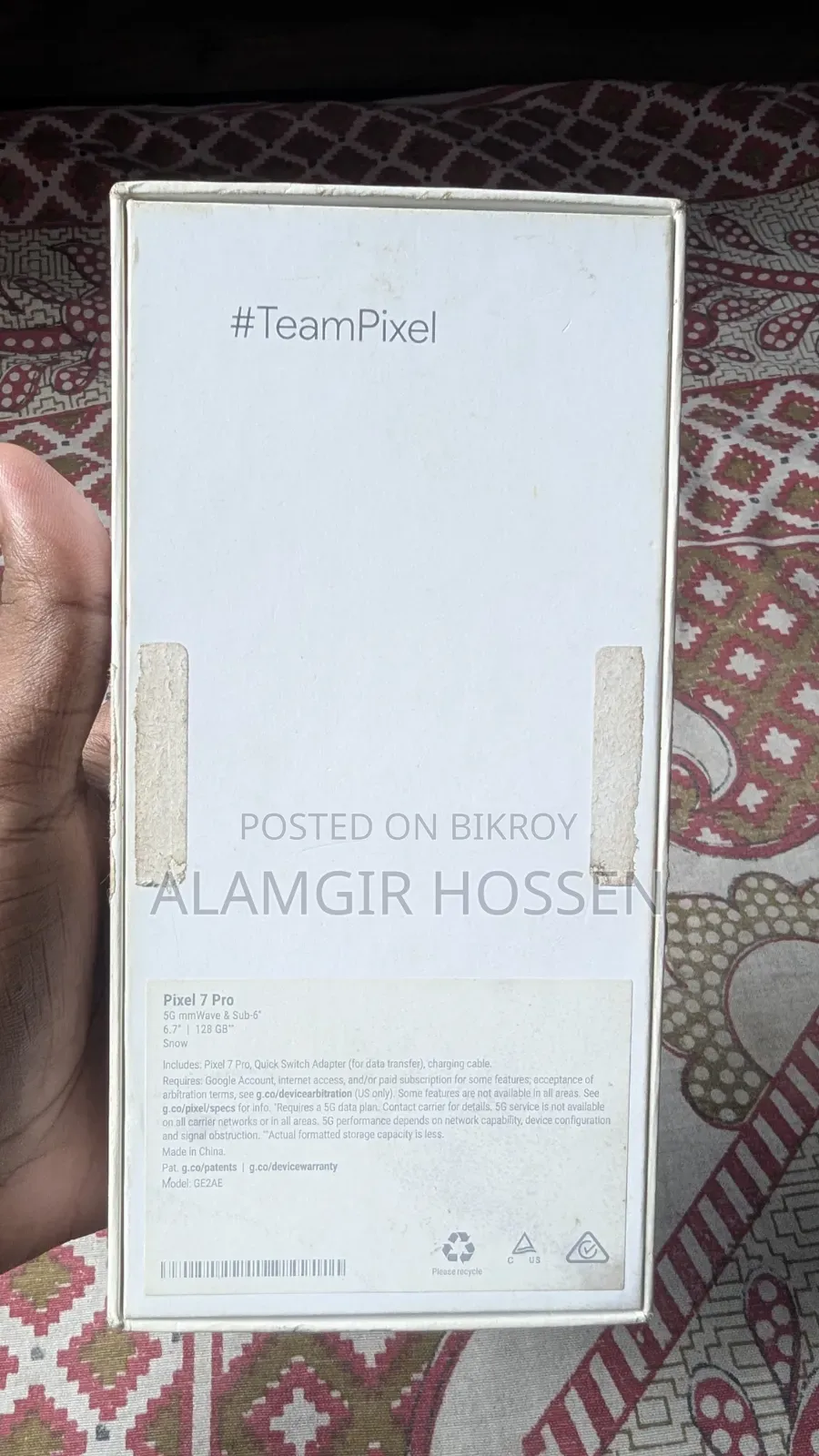 Google Pixel 7 Pro 128 GB White