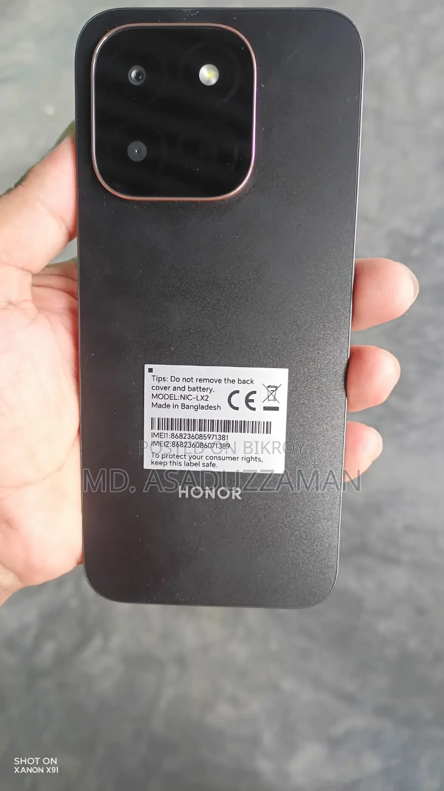 New Honor X6C 128 GB Black