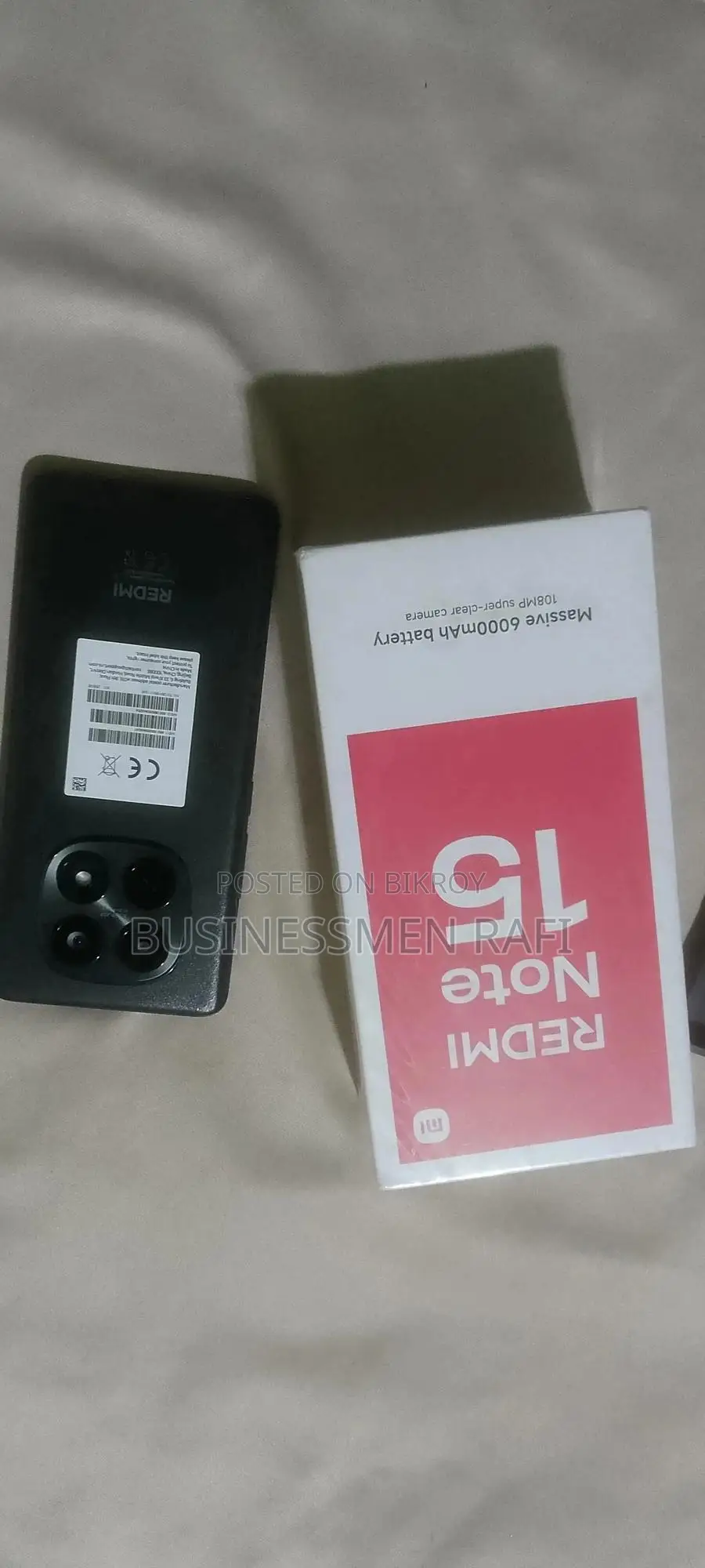 New Xiaomi Redmi Note 15 256 GB Black