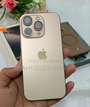 নতুন অ্যাপল আইফোন ১৬ প্রো ২৫৬ জিবি গোল্ড