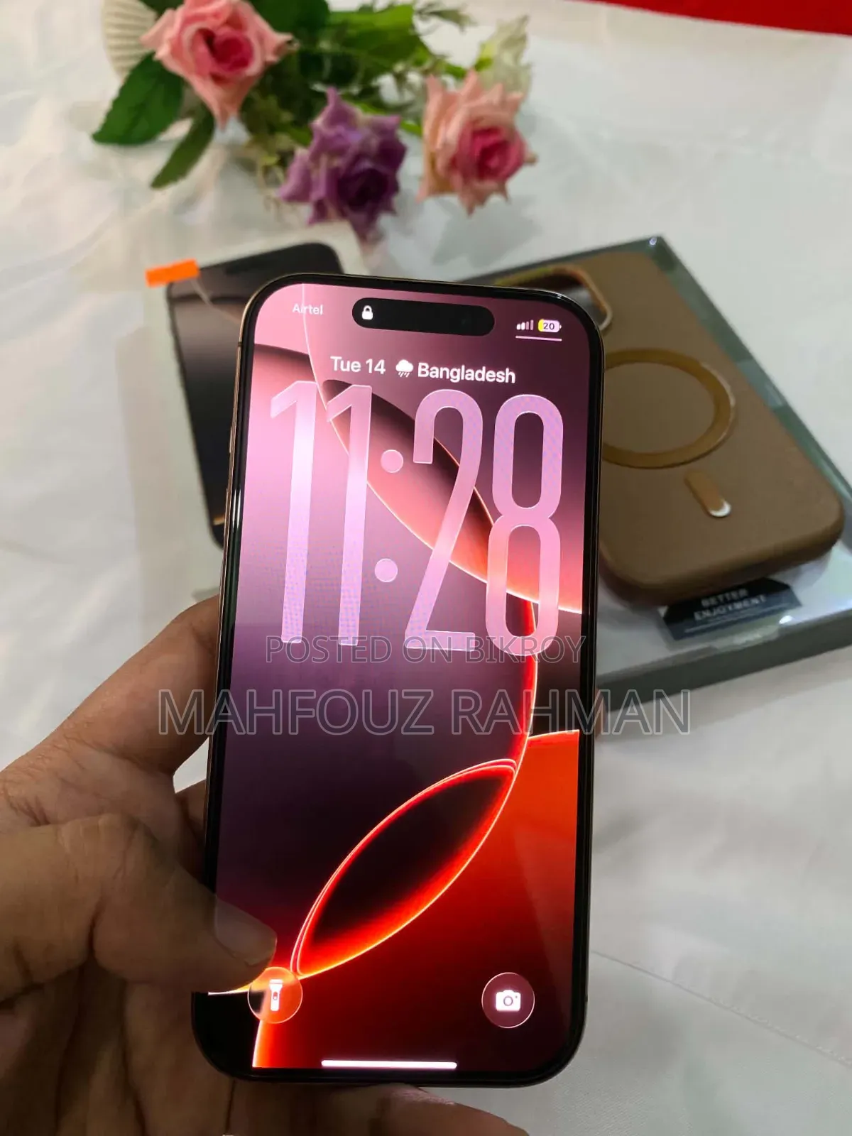 নতুন অ্যাপল আইফোন ১৬ প্রো ২৫৬ জিবি গোল্ড
