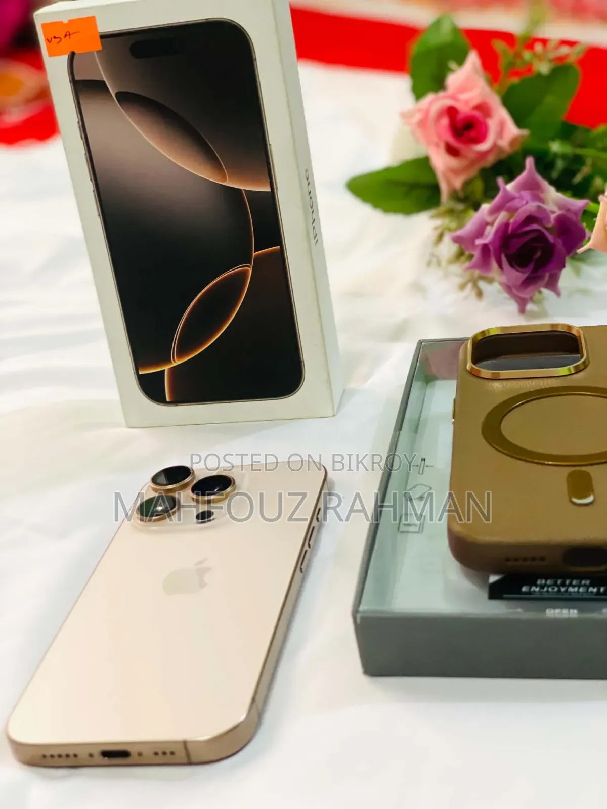 নতুন অ্যাপল আইফোন ১৬ প্রো ২৫৬ জিবি গোল্ড