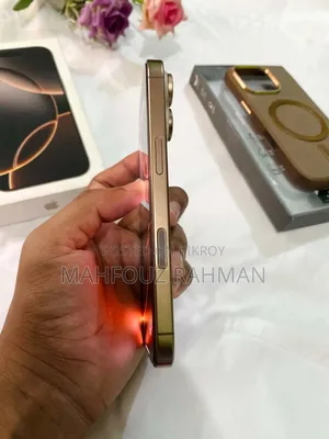 নতুন অ্যাপল আইফোন ১৬ প্রো ২৫৬ জিবি গোল্ড