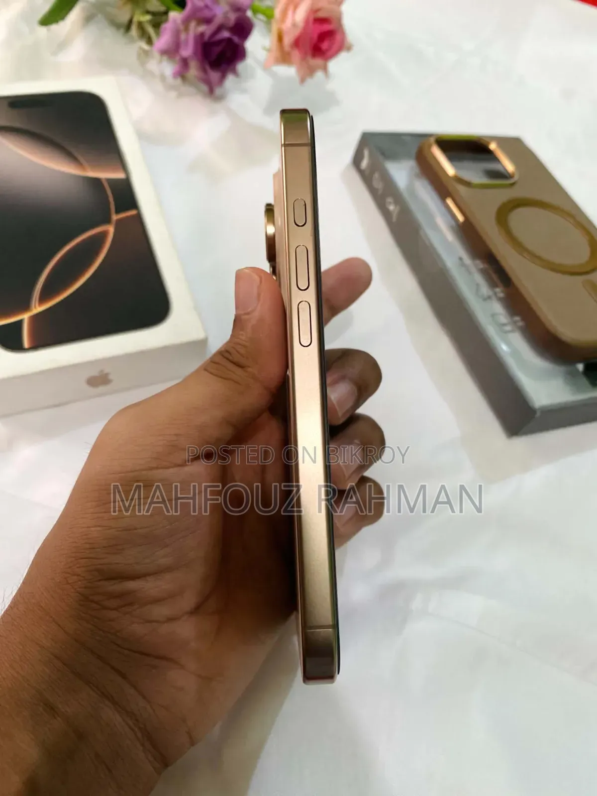 নতুন অ্যাপল আইফোন ১৬ প্রো ২৫৬ জিবি গোল্ড