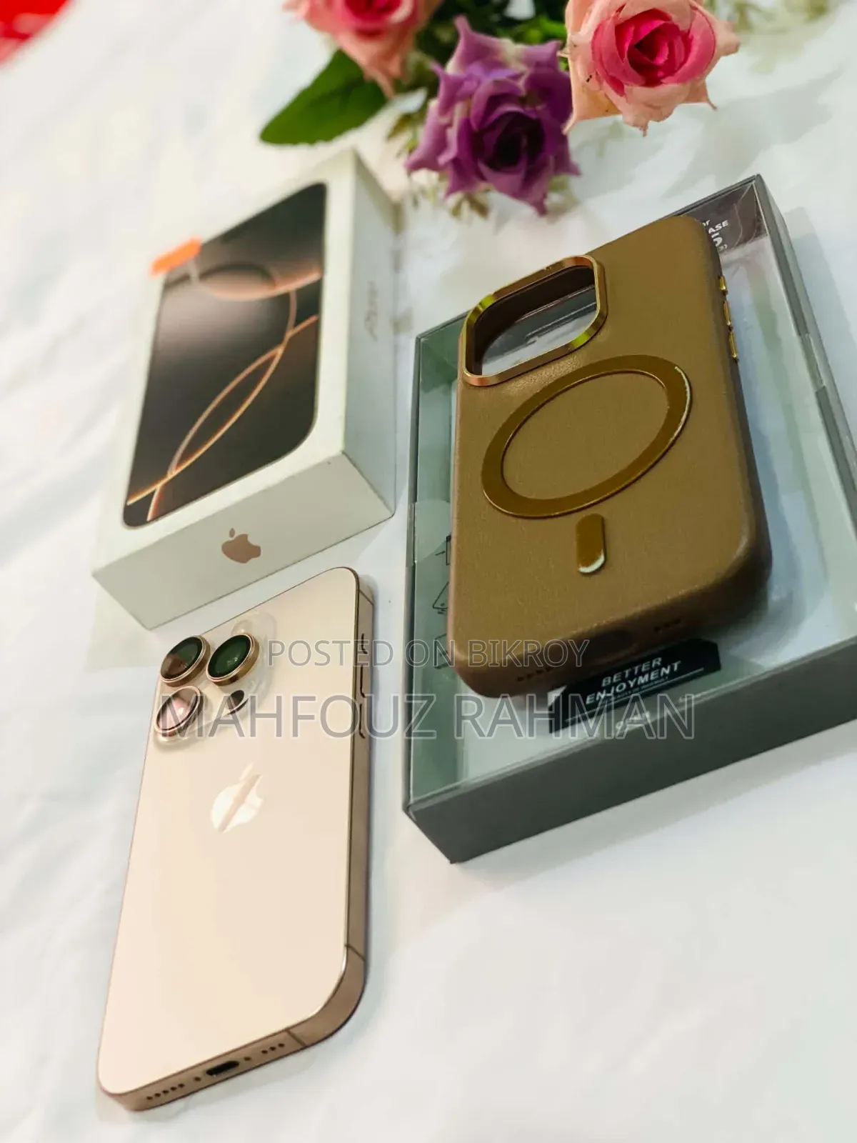 নতুন অ্যাপল আইফোন ১৬ প্রো ২৫৬ জিবি গোল্ড
