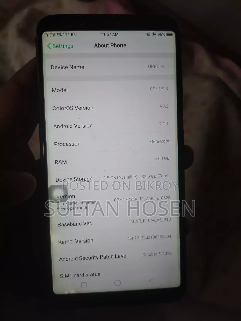 Oppo F5 32 GB Black