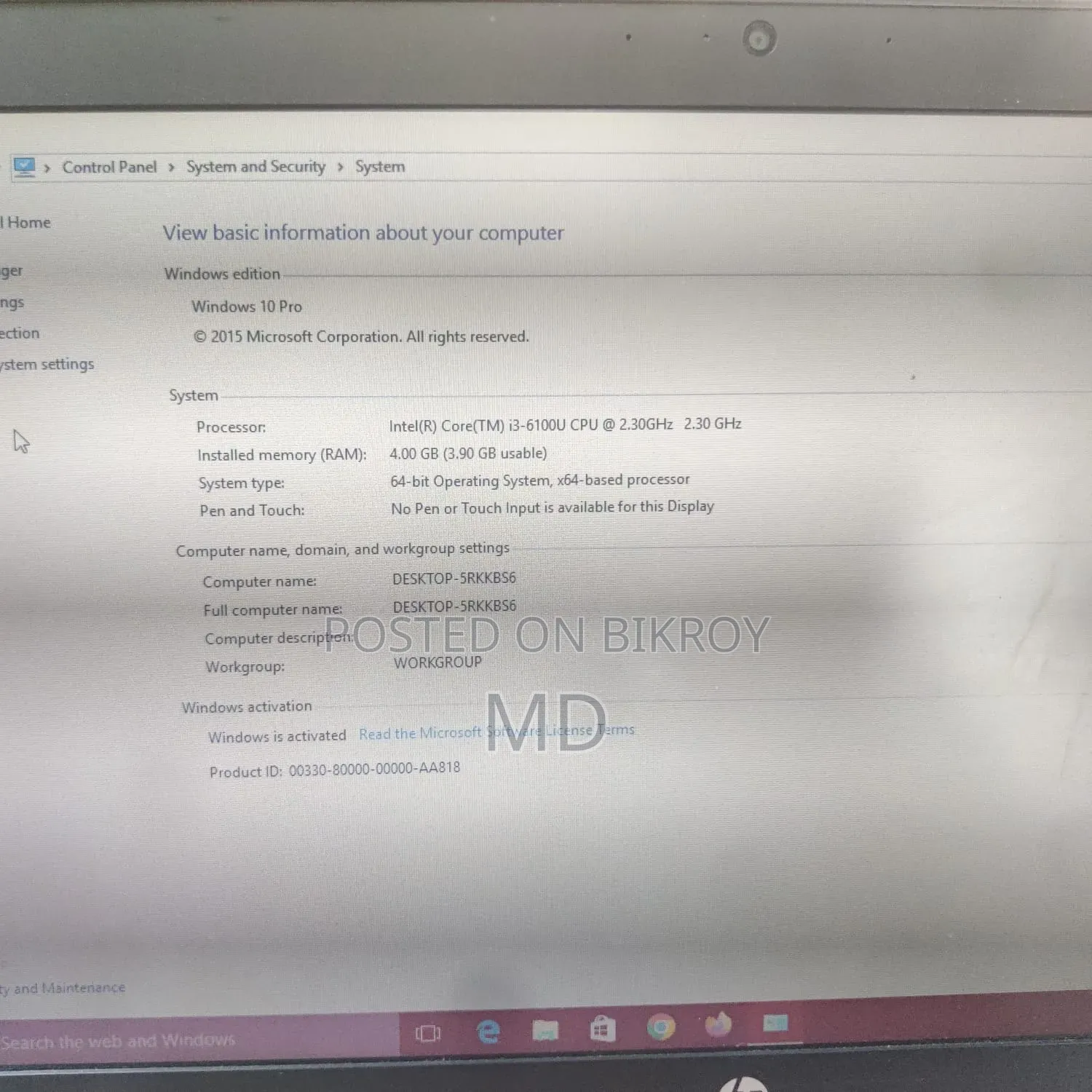 Laptop HP EliteBook 840 G3 4GB Intel Core i3 HDD 500GB