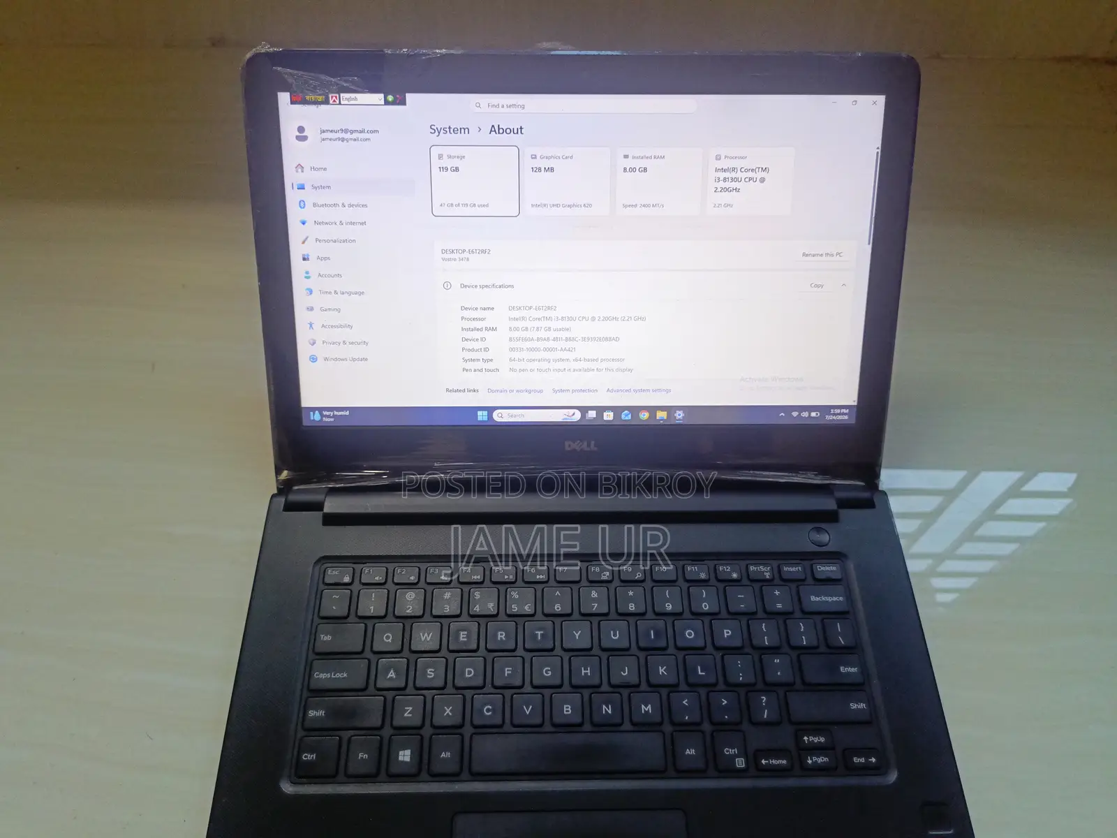 Laptop Dell Latitude 11 3190 8GB Intel Core i3 SSD 128GB