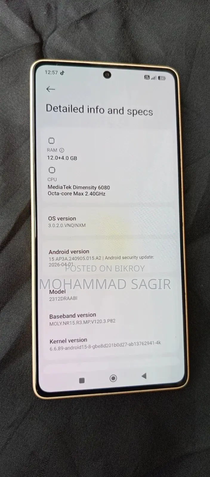 Xiaomi Redmi Note 13 256 GB Gold