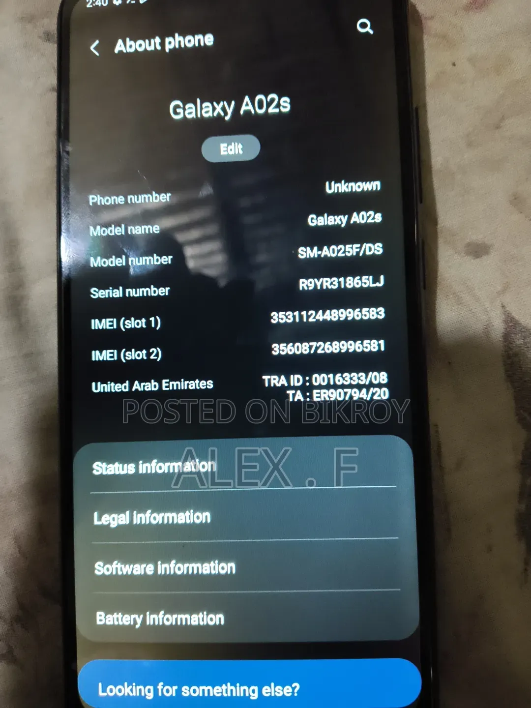 Samsung Galaxy A02S 64 GB Black